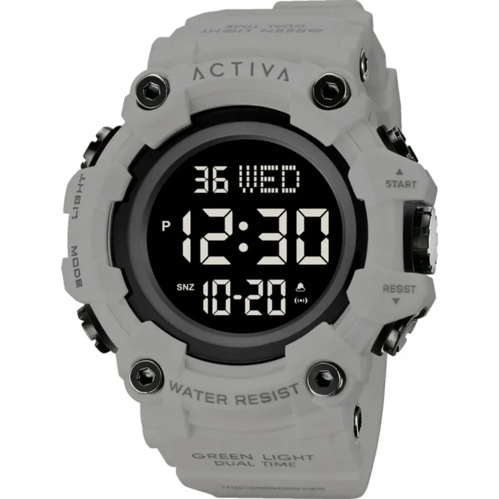 Activa Kadron X Invicta Digital Men's Watch - 53mm, Grey (ACW1968-008)